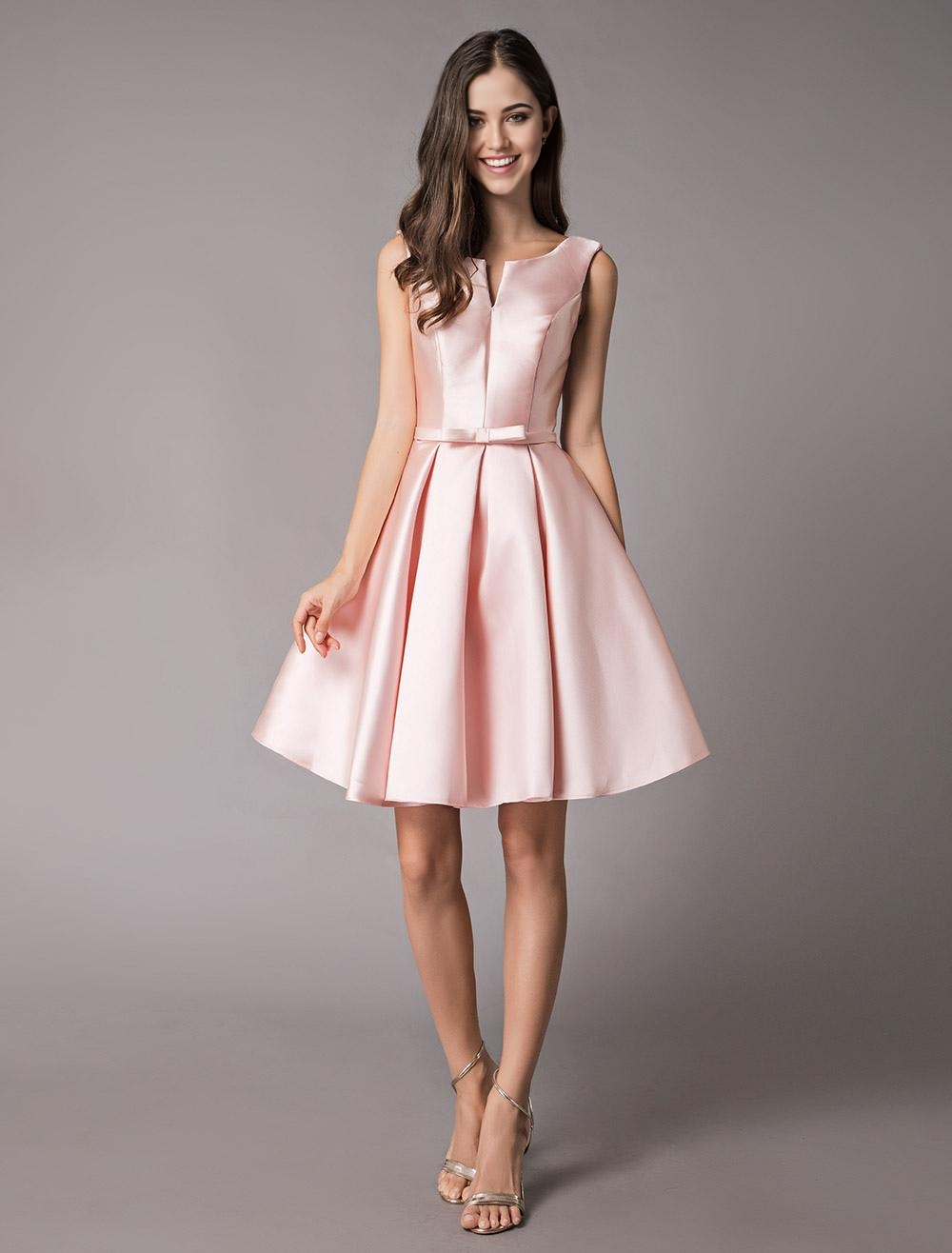 A Line Sleeveless Satin formal dresses Bridesmaid Dresses evening gown Prom Dress